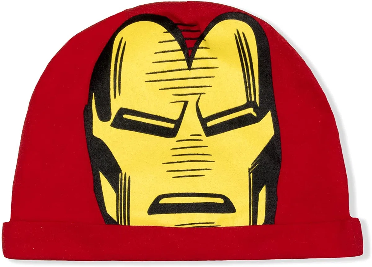 Vengadores de manga corta enredadera con gorra, Capitán América, Hulk, Thor, Spiderman, Ironman Bodysuit traje de bebé