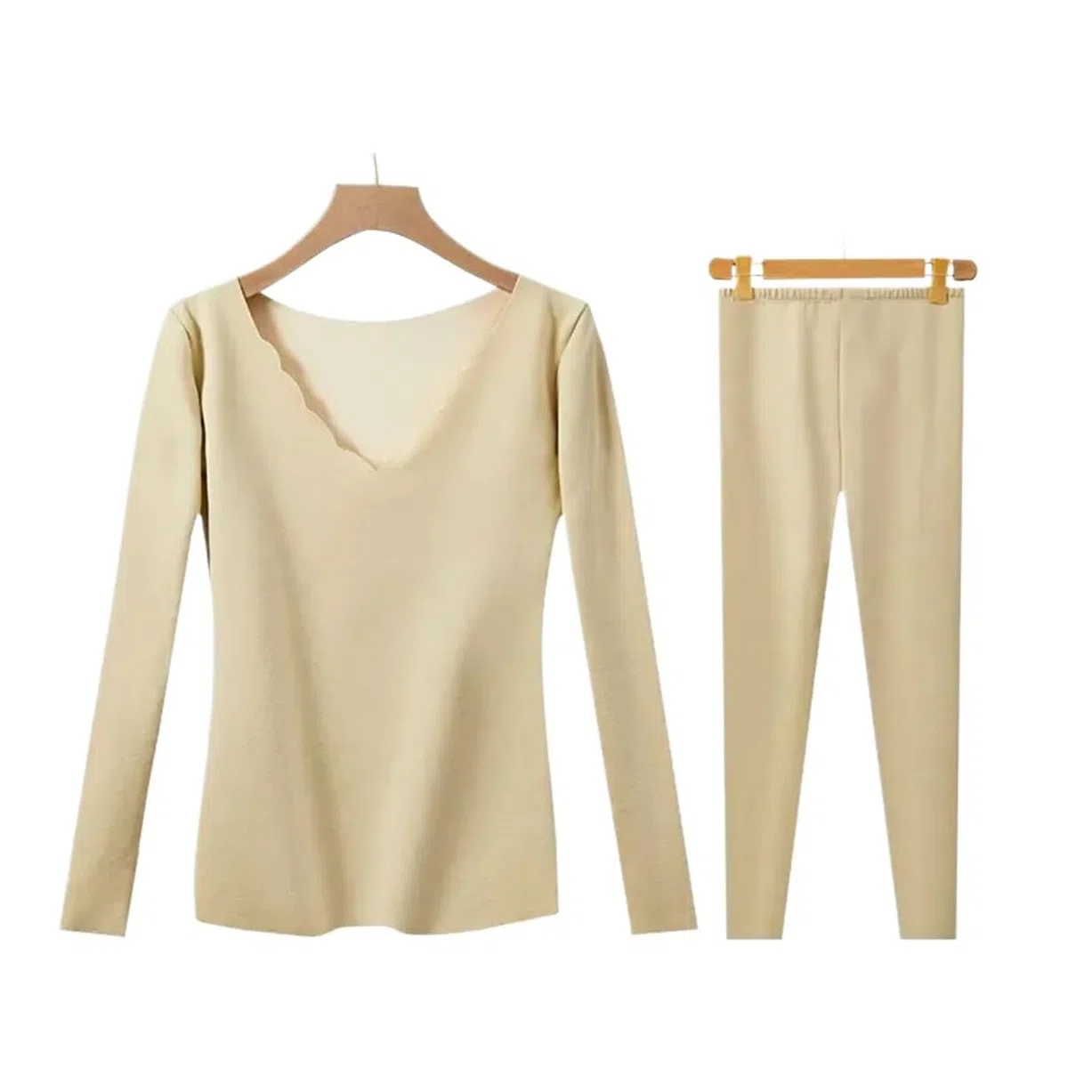 Conjuntos Térmicos Para Mujer Conjunto de ropa interior térmica de invierno for mujer, Tops de manga larga sin costuras, traje largo de lencería for mujer Conjunto De Ropa Interior Térmica Transpirabl