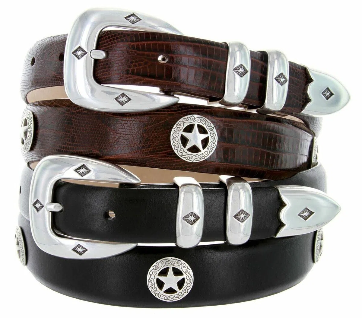 Belts.com - Cinturón - para hombre Marrón Alligator Brown 110