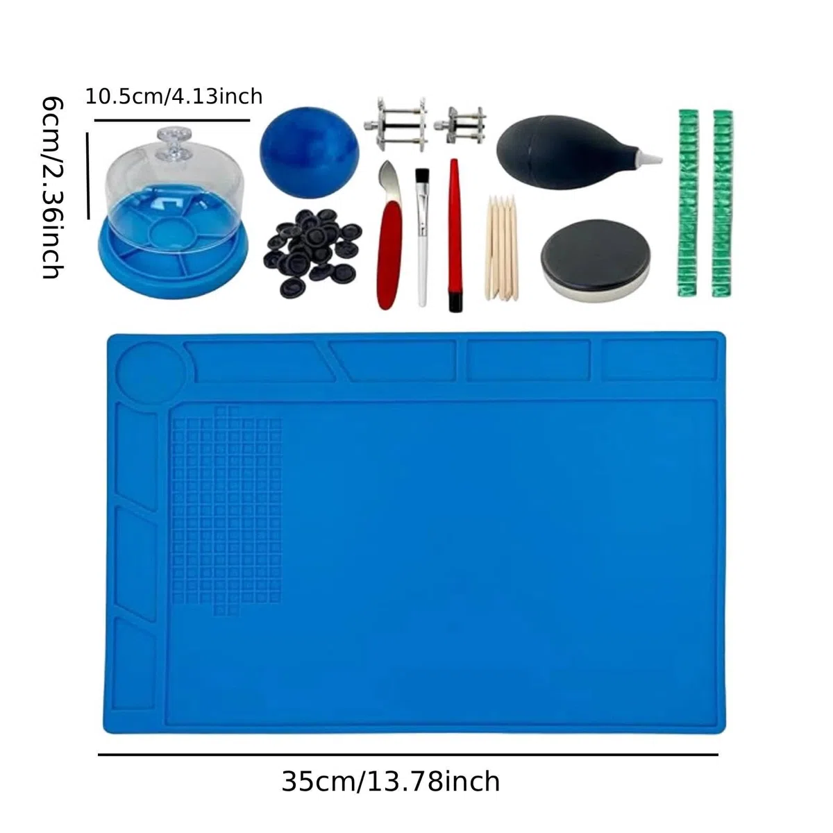 TISHITA Kit Portátil de Limpieza Y Reparación de Relojes, Herramientas de Mantenimiento para Relojeros Y Talleres.