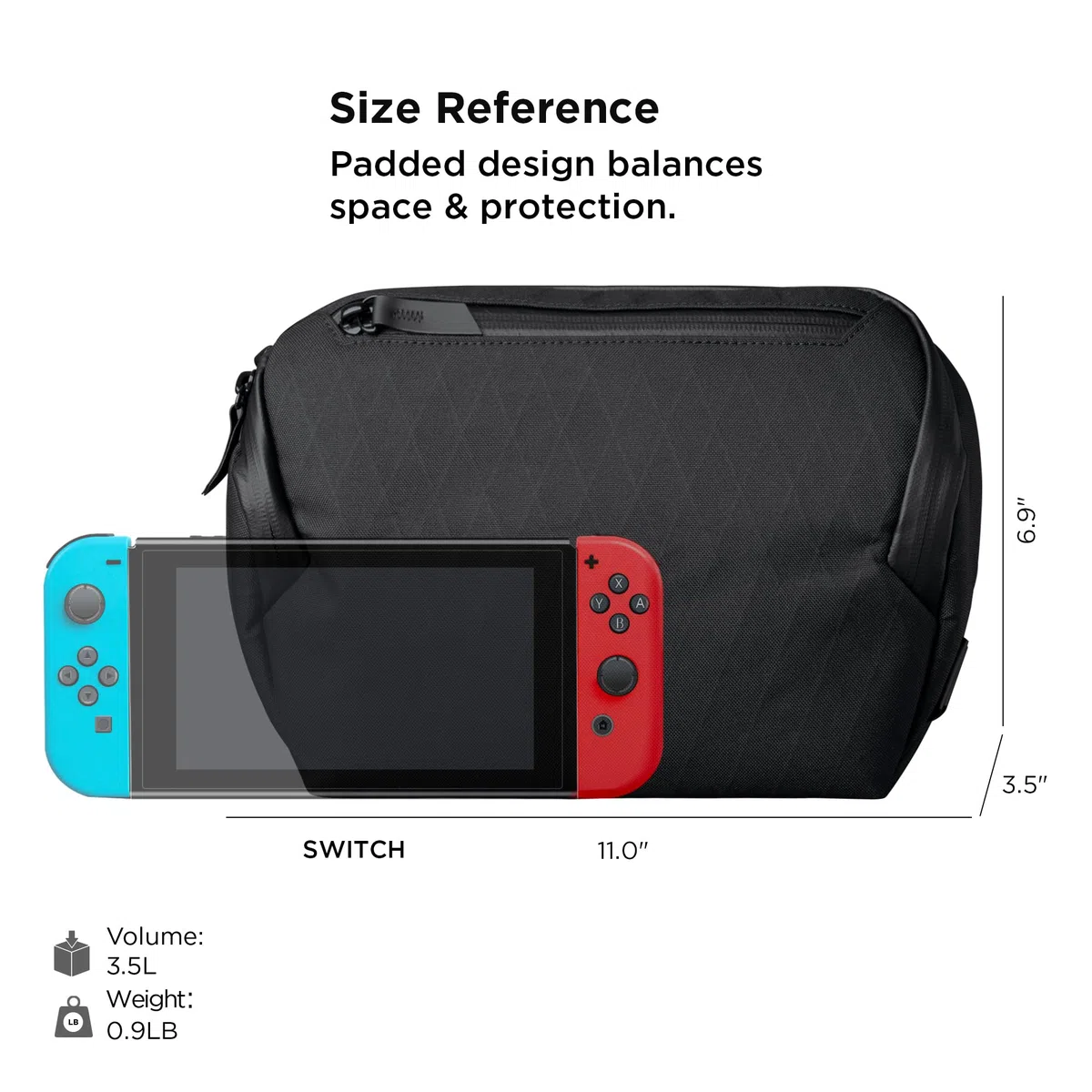 ALPAKA Vertex Pouch 3.5L – Tech Organizer | Bolsa organizadora EDC, cremallera AquaGuard, para cable, móvil, powerbank y USB, se mantiene de pie