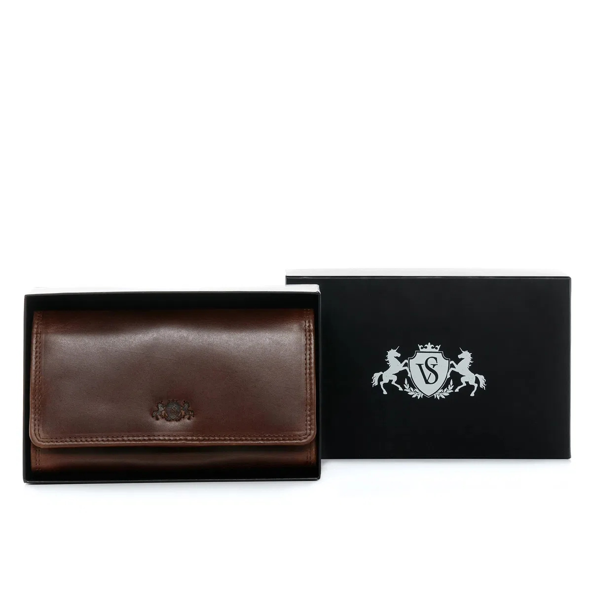 SID & VAIN Funda y Cartera para Camarero o Camarera Cuero I Mozo Billetera I Monedero y Funda Unisex Aberdeen marrón Hecho a Mano