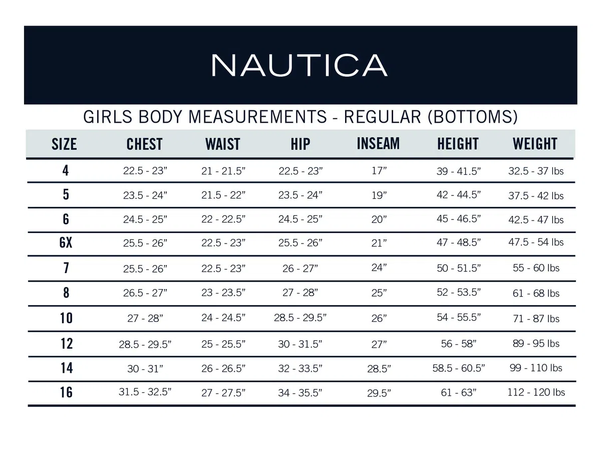 Nautica School Uniform Stretch Twill Skinny Leg Pant Pantalones para Niñas