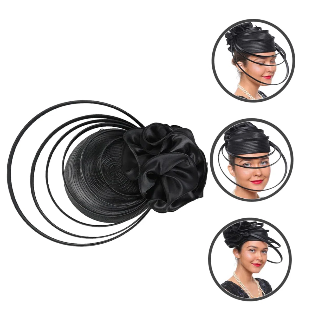 2piezas Sombrero Fascinator De Mujer Para Bodas y Fiestas Accesorio De Cabeza Elegante Para Ceremonias y Eventos Diseño Ligero y Cómodo Para Fiesta De Té y Banquetes