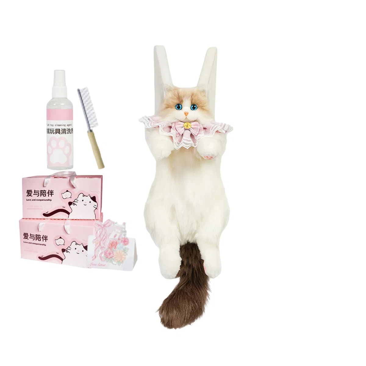 Mochila Con Forma De Gato Con Una Amplia Capacidad De Almacenaje | Mochila Peluche Realista Gato Para Escuela Trabajo Oficina Viajes Vacaciones Viaje Finde Desplazamiento Diario Compras