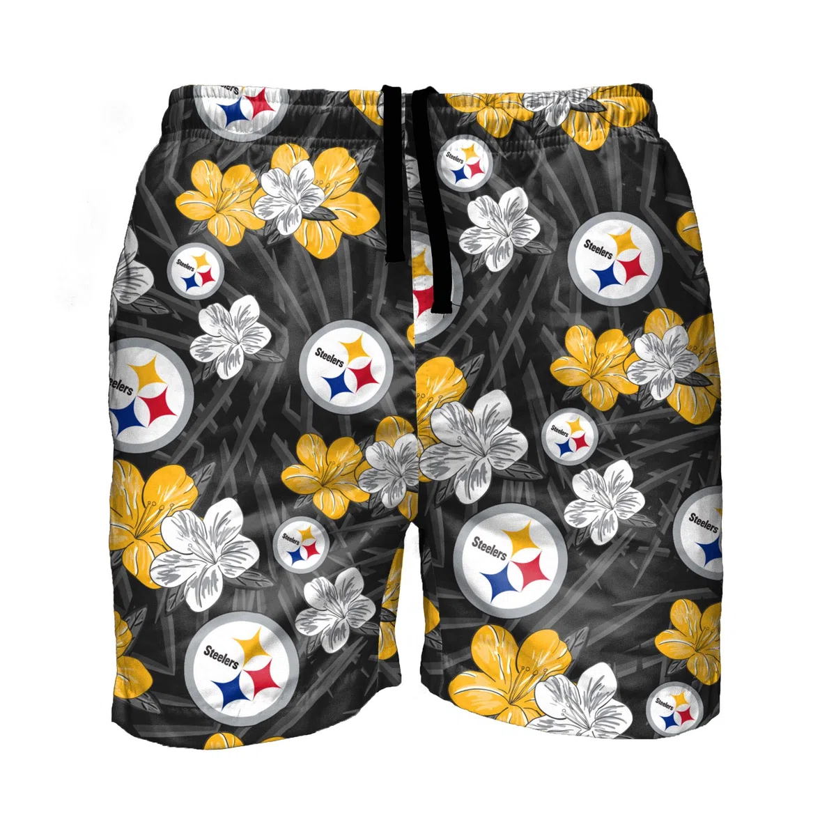 FOCO Bañador para Hombre, diseño Floral Hawaiano Tropical Tropical, Talla M, Hibisco, XL