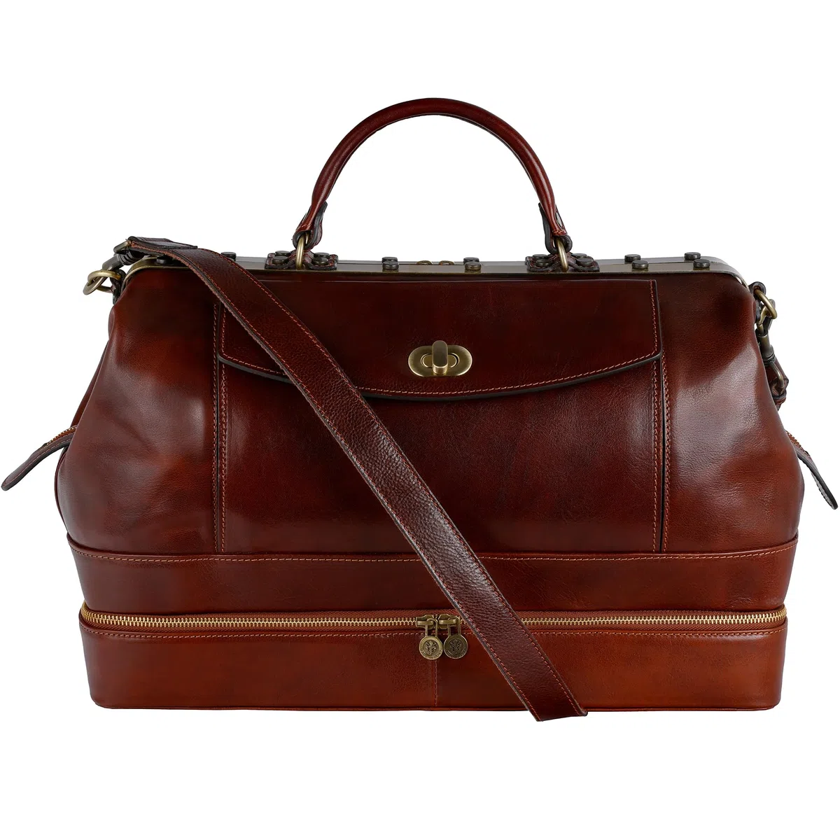 Time Resistance Maletín Médico Profesional de Cuero, Maletín de Médico Estilo Vintage, Ideal para Doctores y Enfermeras, Bolso Hombre de Cuero