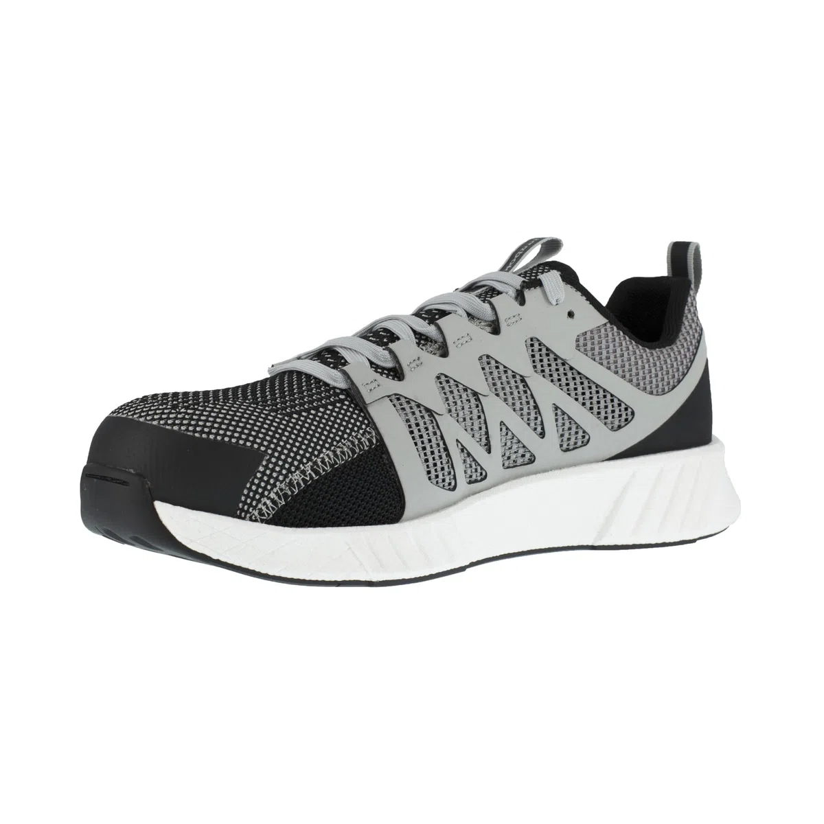 Reebok - Chaussures de sécurité Basses Noire et Grise en Maille Nylon embout Composite S1P SRC 44 Gris/Noir