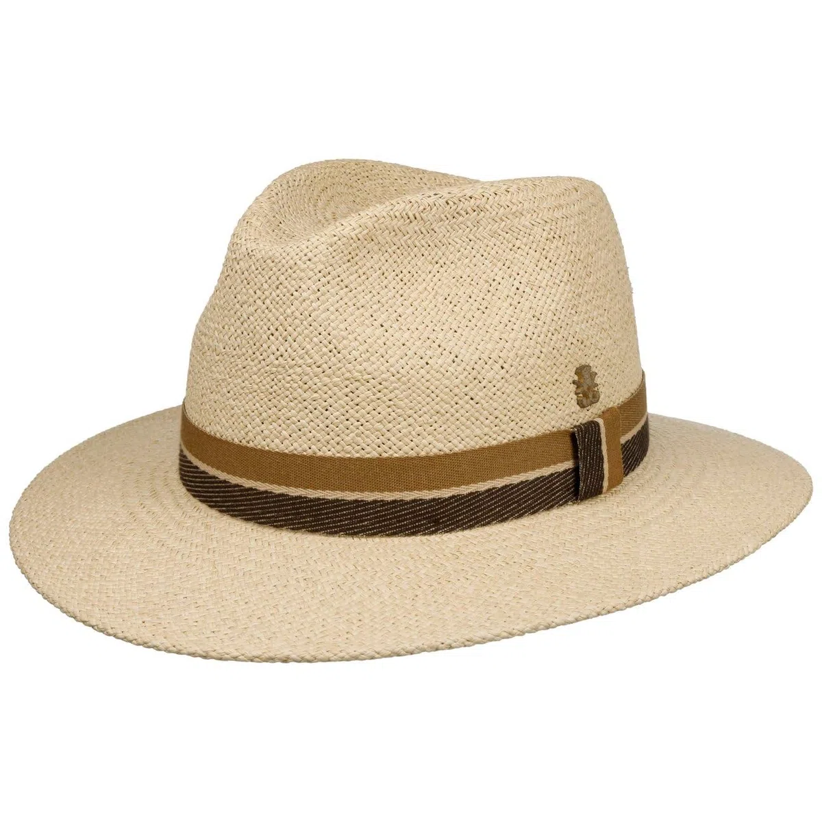 Mayser Sombrero Panamá Andrew Farmer Zechbauer Hombre - Made in The EU Sombreros de Paja Verano con Banda Grosgrain Primavera/Verano