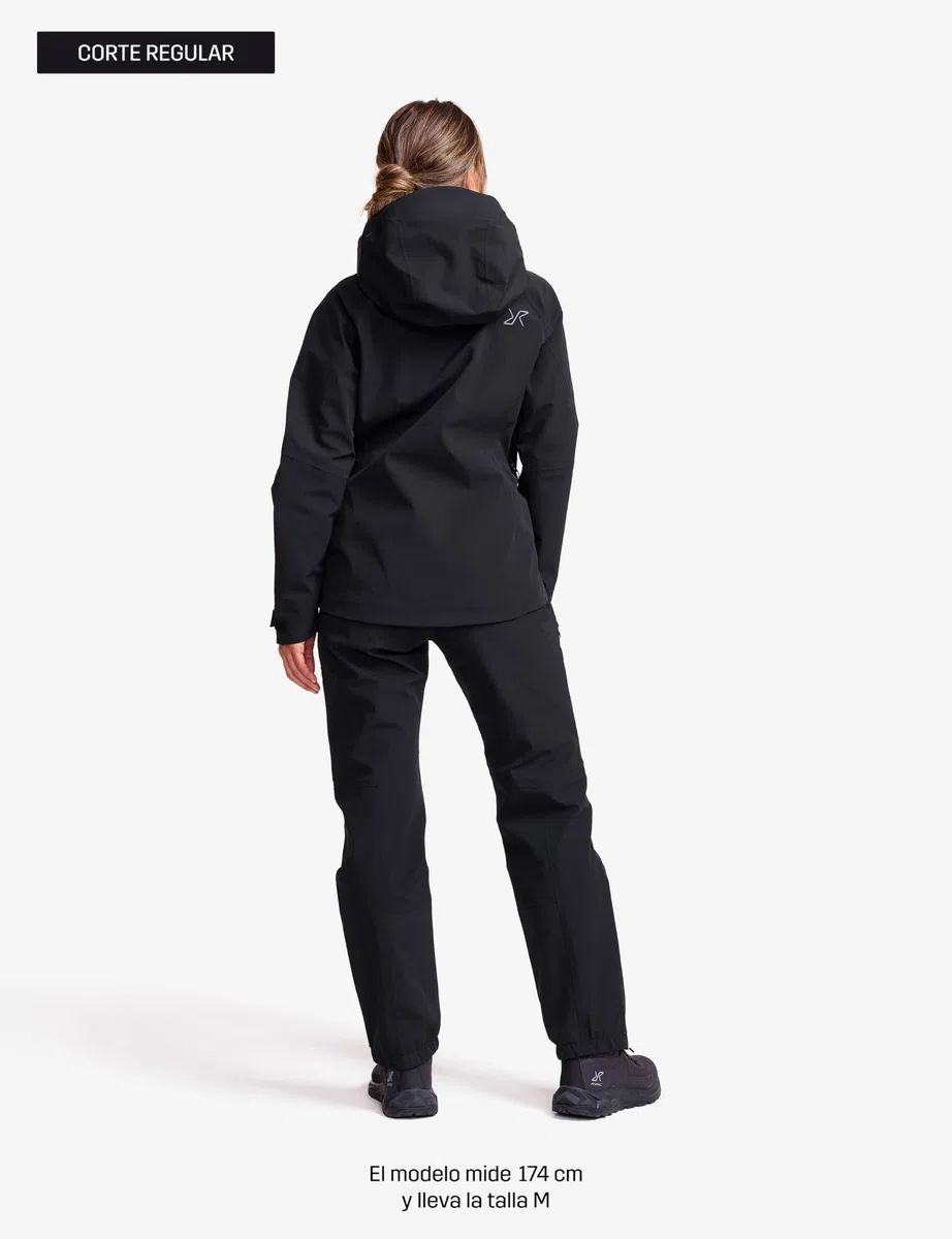 RevolutionRace Cyclone 3L Shell Jacket para Mujer, Chaqueta Impermeable con Reflectores Recco para Senderismo