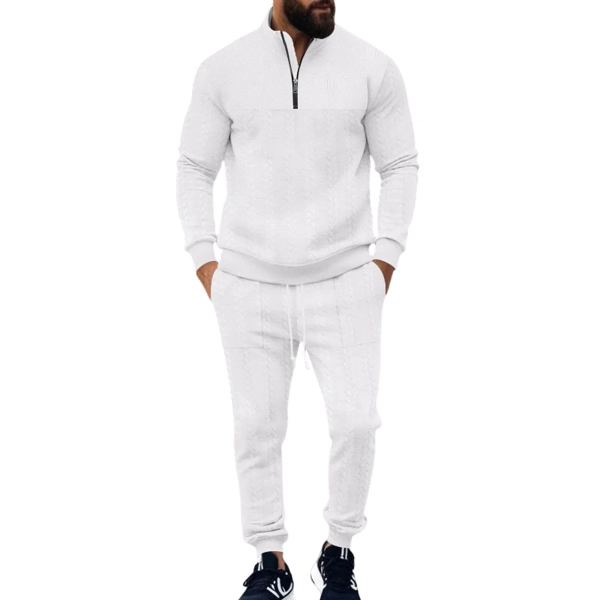 Pantalones deportivos de felpa para hombre, hip-hop, trajes deportivos de invierno de dos piezas, multifuncionales, trajes de fitness completos para hombre, conjunto de chándal de forro polar