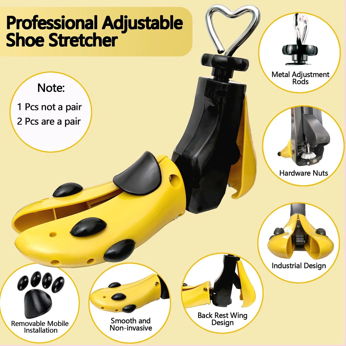 Estirador de zapatos para hombres y mujeres, estirador de botas ajustable para mujer, árbol de zapatos para pies anchos, expansor de zapatos