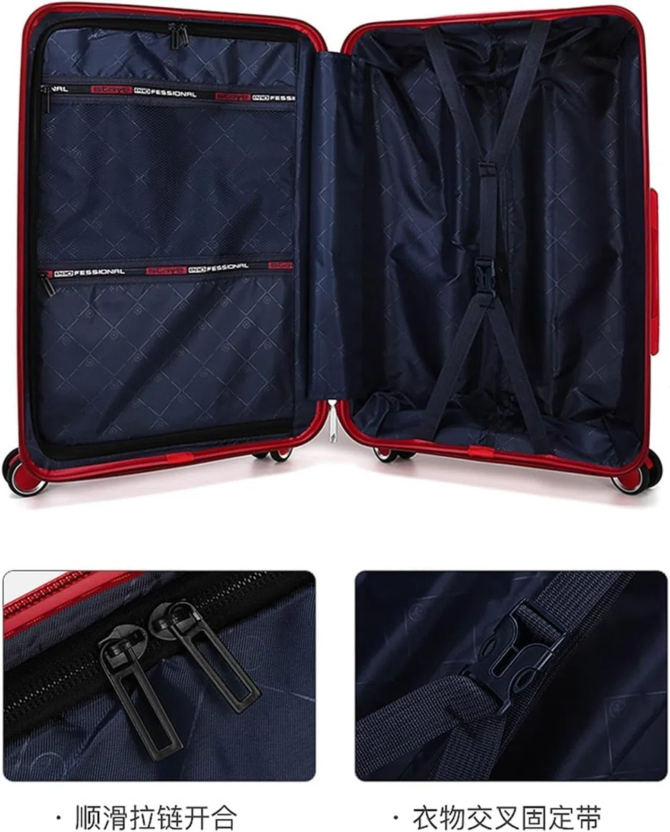 Maleta Maleta con Ruedas, Equipaje facturable de Mano con Ruedas giratorias, Asas ergonómicas Ligeras, Equipaje facturado Bolsas de Viaje
