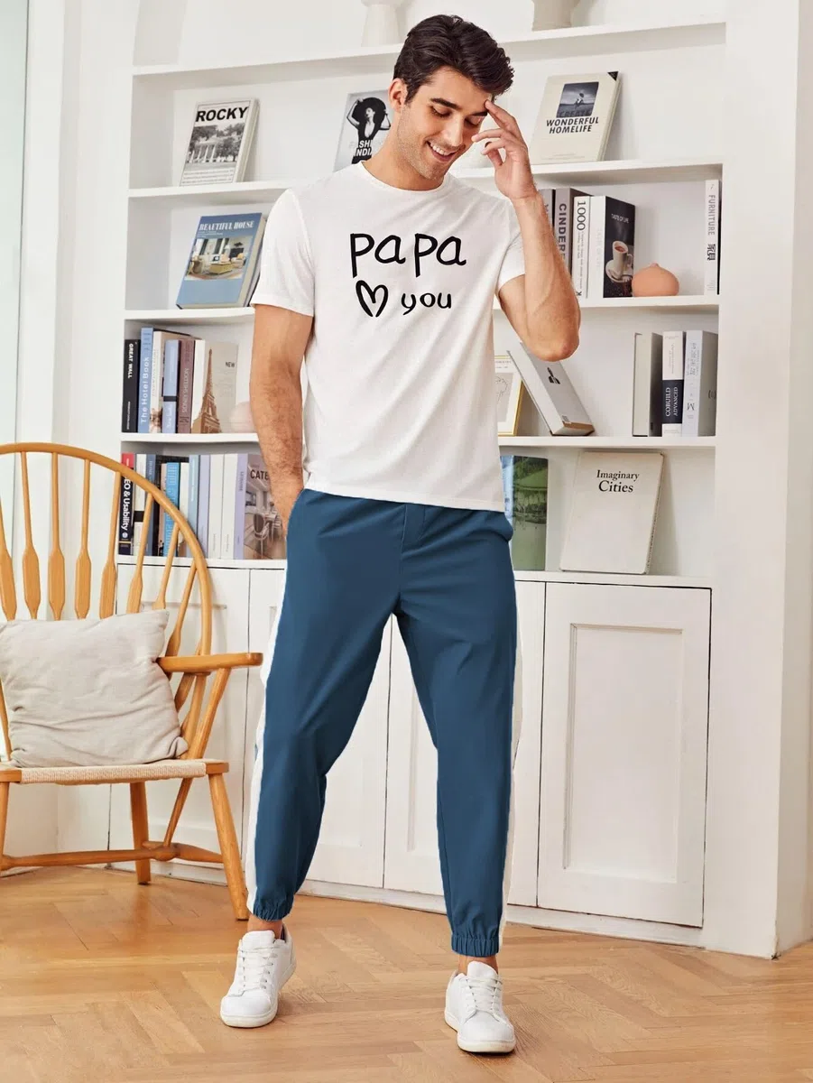 Lymio Pantalón de chándal de tiro medio para hombre