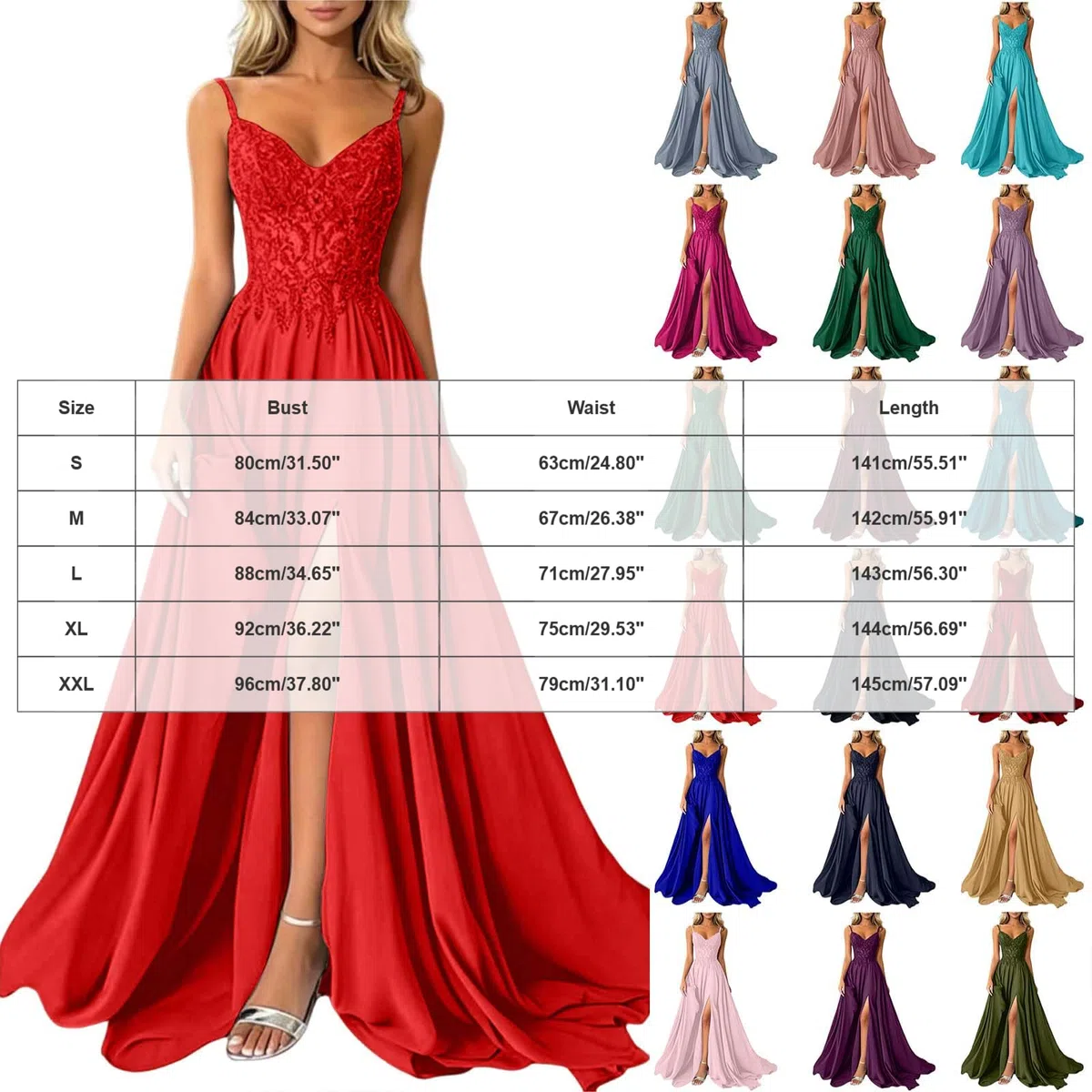 Genérico Vestido Fiesta Mujer Vestido de Noche para Mujer línea A Hombros Descubiertos de Dama Honor Elegante Largo Fiesta Bodycon Formal invitado Boda graduación2026