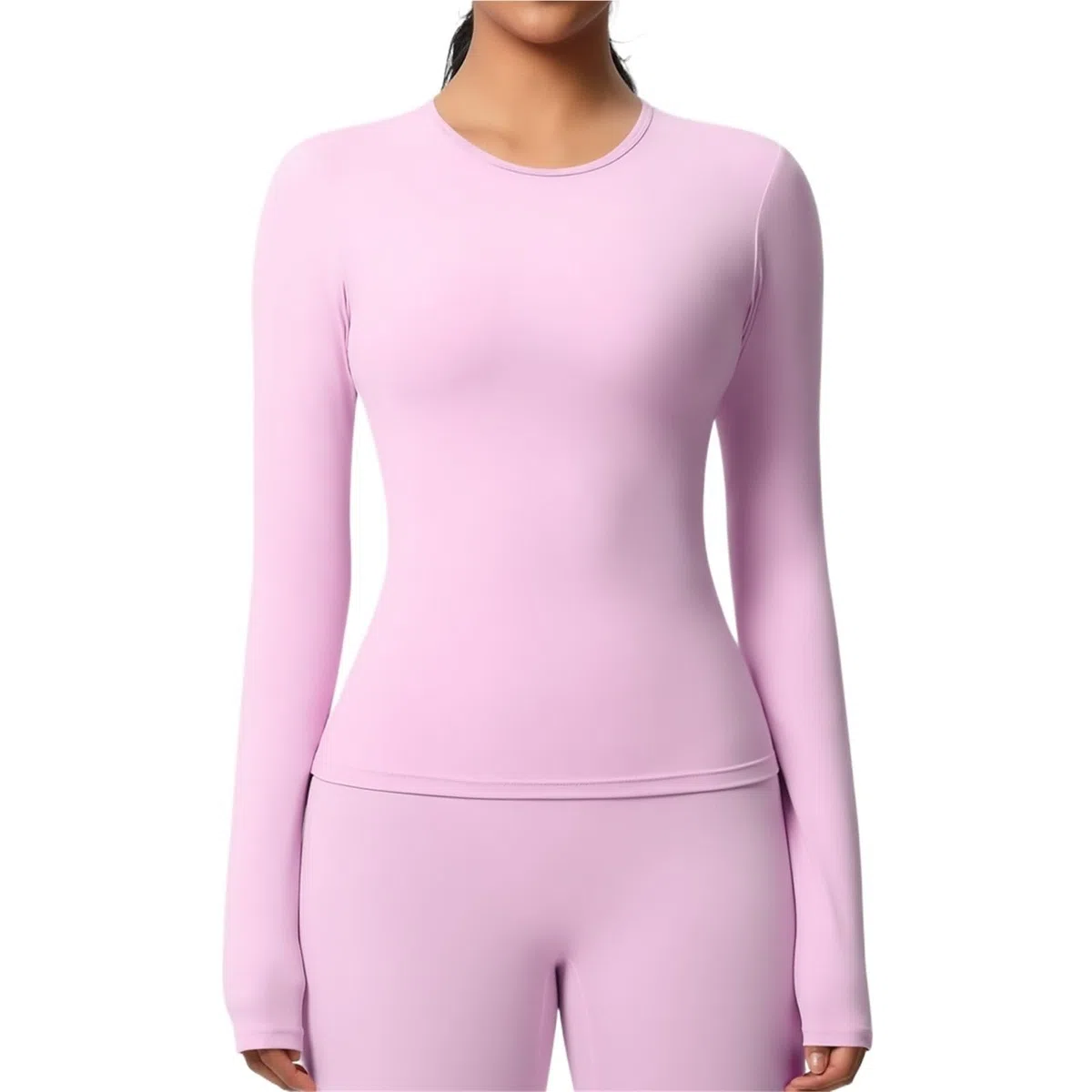 Camiseta de manga larga para entrenamiento, gimnasio, para mujer, casual, para exteriores, entrenamiento, ajuste seco, transpirable, de alta elasticidad, deportiva, manga larga