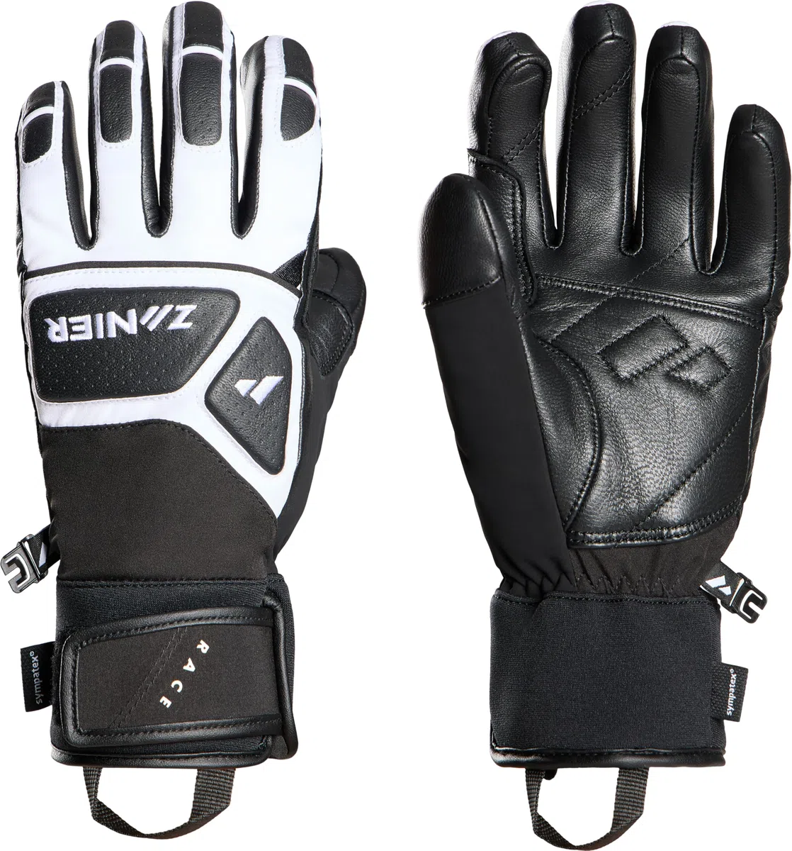 Zanier Race-Pro.Stx Guantes para niños Black/White 4