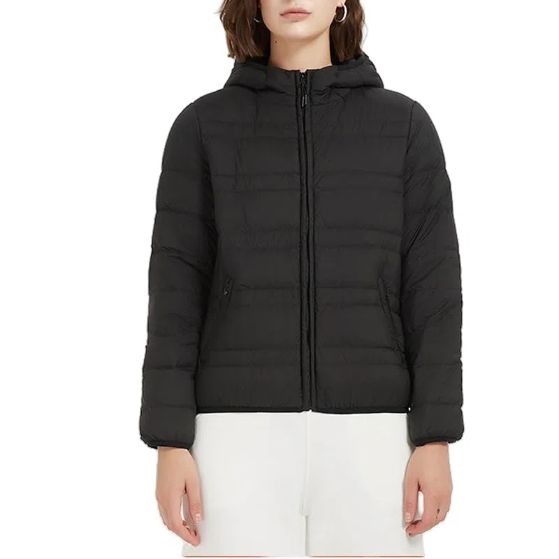 Chaqueta de Plumas Mujer Invierno, Chaqueta Acolchada con Capucha para Mujer Abrigo Acolchado de Invierno para Mujer Abrigo de Plumón Ligero Chaqueta con Cremallera Abrigo para Mujer Chaquet