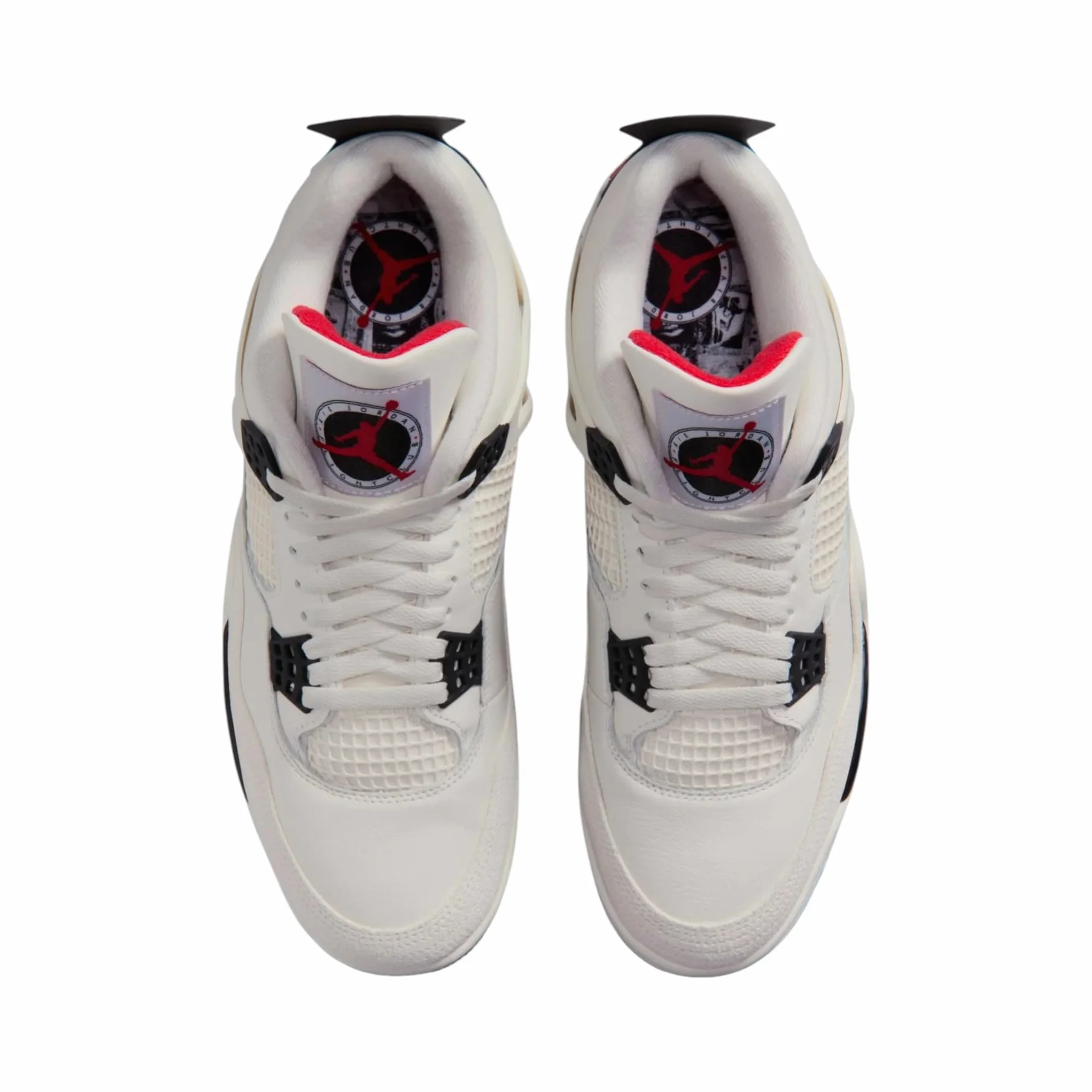 Air Jordan 4 Retro Flight Club - Zapatos para hombre (vela/rojo universitario/negro)