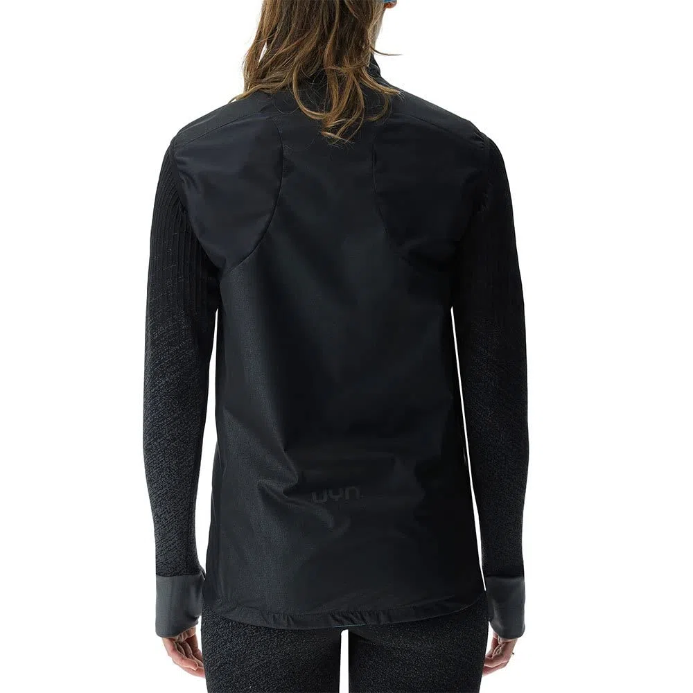 UYN Coreshell - Chaqueta Cortavientos para Mujer, Mujer, Chaqueta Cortavientos, O102279, Blackboard Melange/Black, Small