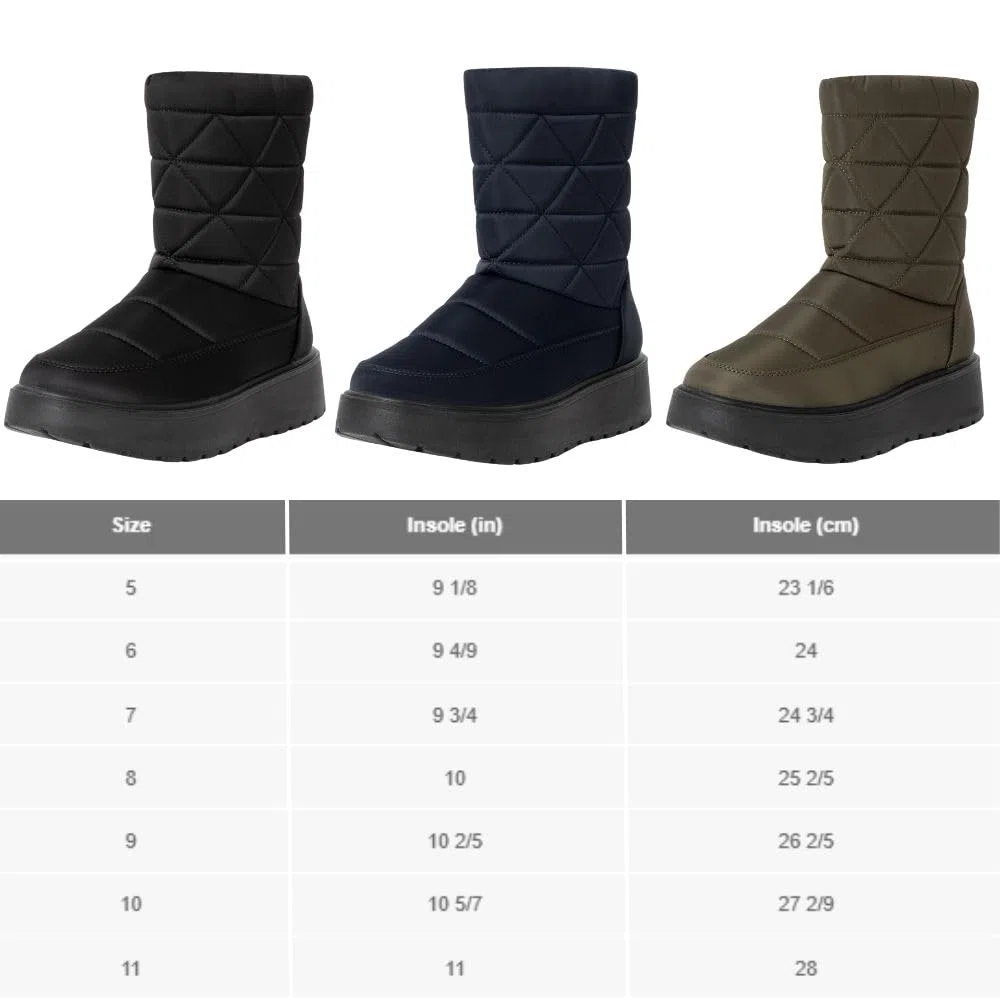 Alpine Swiss Zoey - Botas de invierno para mujer, impermeables, con forro de piel sintética