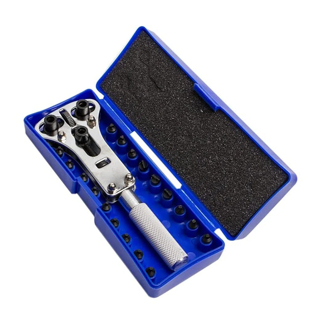 Kit de Herramientas práctico para Abrir la Tapa de la batería de la Caja Trasera del Reloj Multifuncional, Llave de reparación, removedor de Tornillos