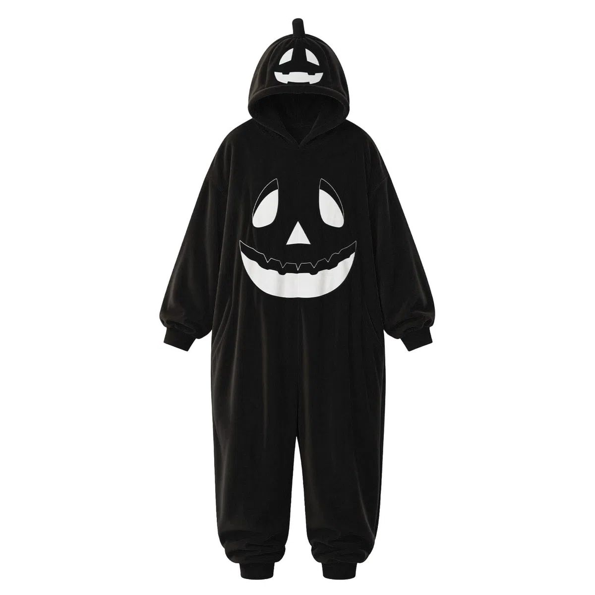 Pijama Unisex de Felpa para Adultos, Pumpkin Adult Onesie, Disfraz de Mono de una Pieza para Halloween, Traje de Cosplay para Mujeres y Hombres, Unisex, Cosplay, Ropa para Estar por casa