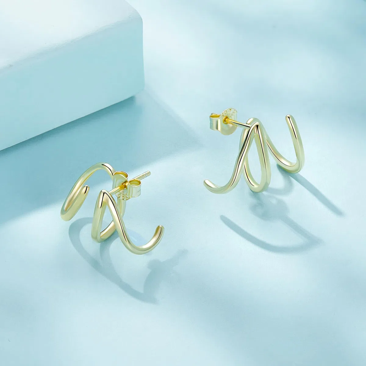Pendientes Huggie para Mujer, con Relleno de aro, pequeños, Simples, Hechos a Mano, hipoalergénicos, para Uso Diario