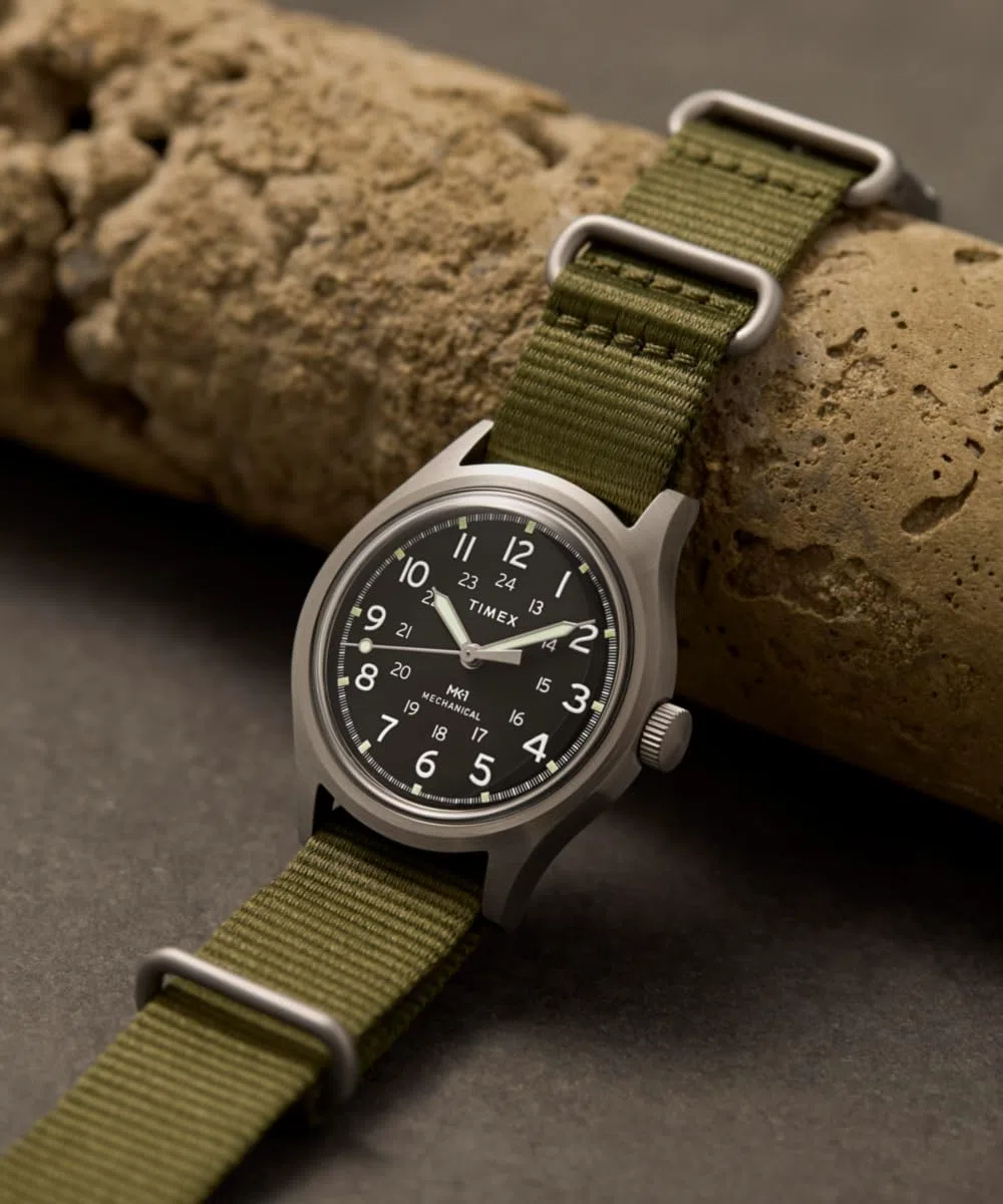 Timex Reloj de Pulsera analógico para Hombre MK1, Verde, Pulsera