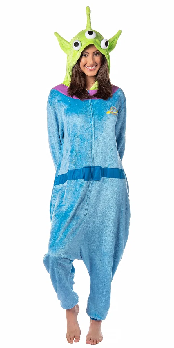 Disney - Disfraz de alienígena de Toy Story para mujer, traje de Kigurumi Union, pijama de una pieza