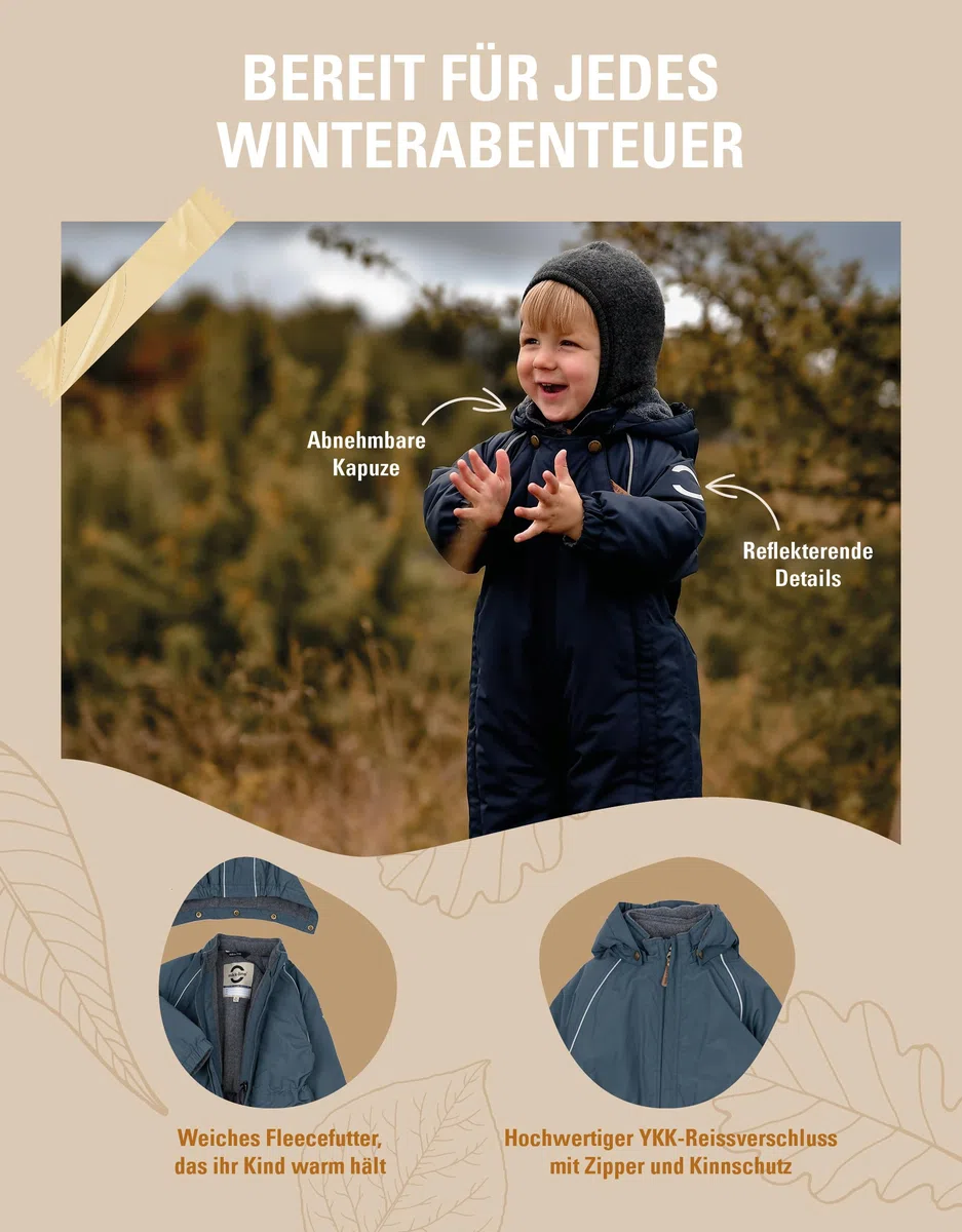 Mikk-line Traje de nieve para bebé, nailon para niños pequeños, trajes de nieve para niños y niñas, resistente al agua 20.000 mm