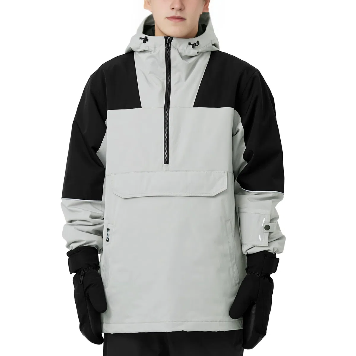Actleis Chaqueta de snowboard para hombre, impermeable, con capucha, aislada, cálida, abrigo de nieve para invierno