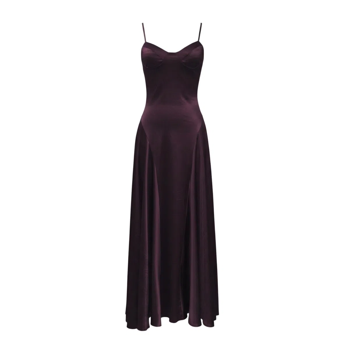 Vestido Camisero de satén con Cintura definida y Vuelo Elegante