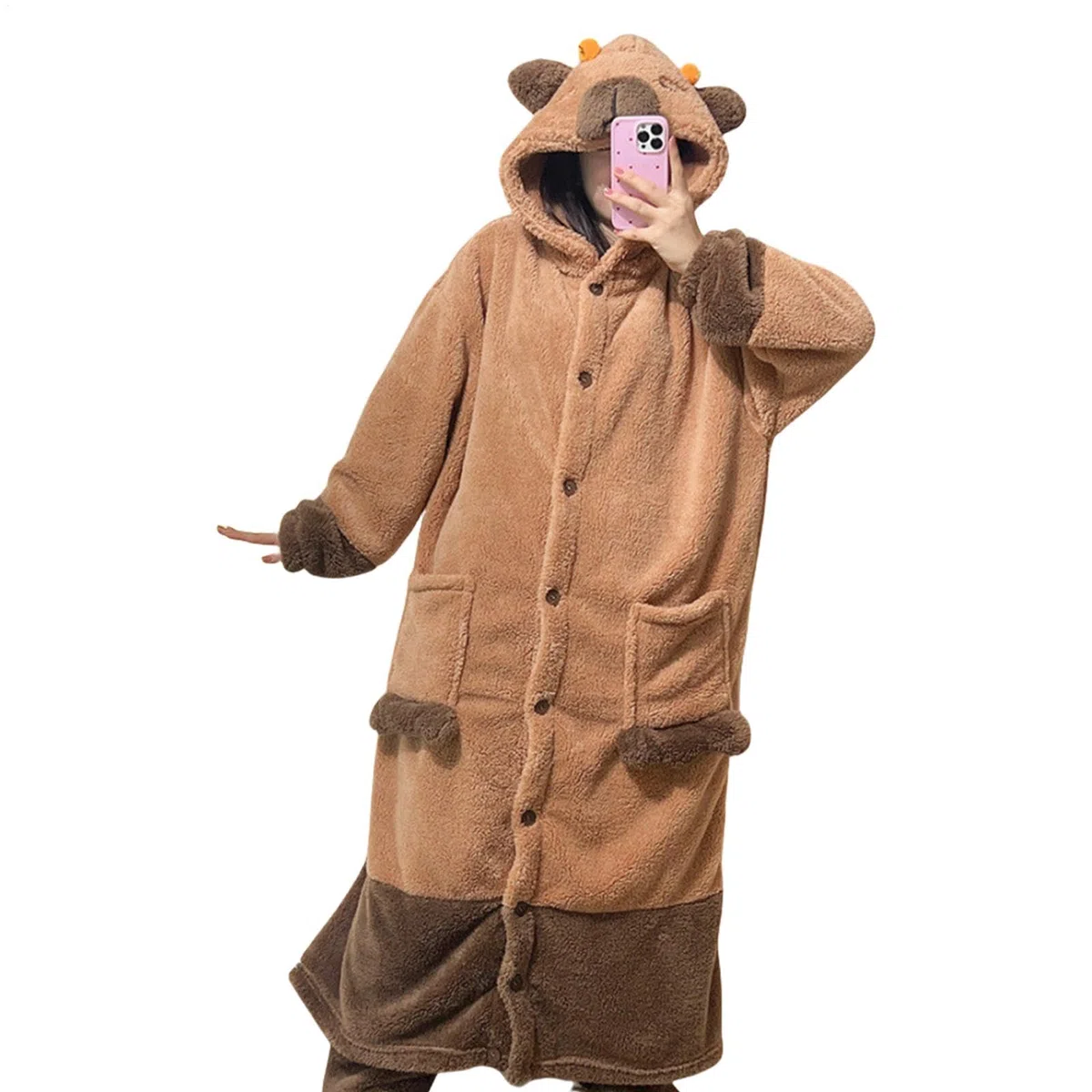 Pijamas Capybara Unisex para Adultos para Cosplay, Adulto Capybara Pijamas Capybara Anime Disfraz Disfraz Disfraz Capybara Ropa de dormir Sleepwear Para Cosplay, Niño