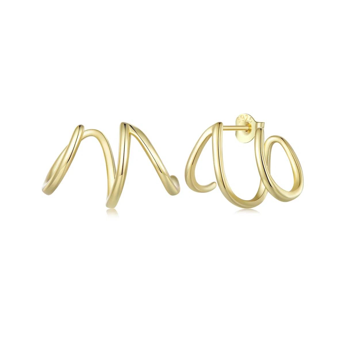Pendientes Huggie para Mujer, con Relleno de aro, pequeños, Simples, Hechos a Mano, hipoalergénicos, para Uso Diario