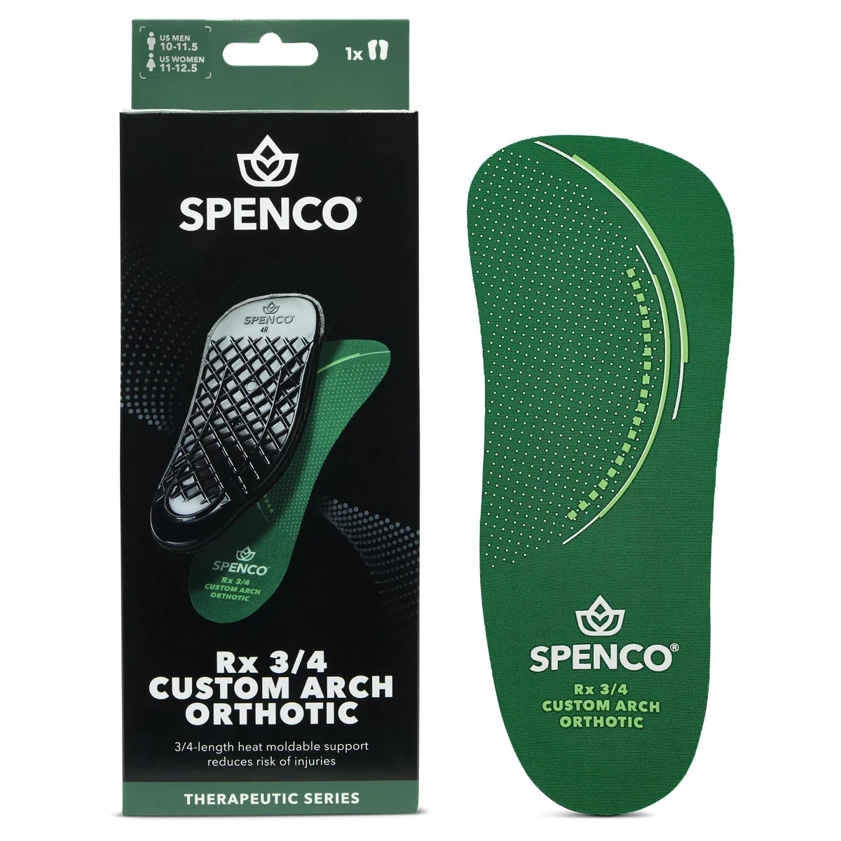 Spenco Rx - Plantillas ortopédicas para calzado de 3/4 de longitud, para mujer 5-6.5