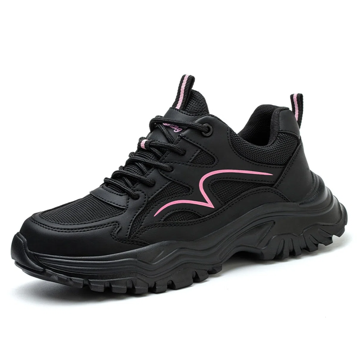 Zapatillas Deportivas Mujer Running, Zapatillas Casual Mujer Deportivos, Botas Trabajo ProteccióN Laboral con Suela Gruesa Terciopelo con Cordones Malla Moda Zapatos Barefoot Shoes Shoes Deportivos