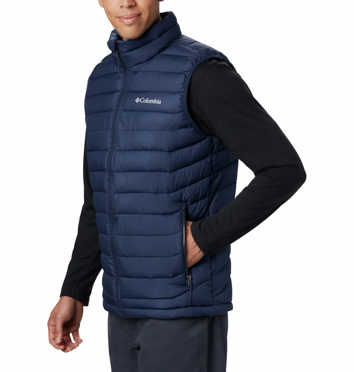 Columbia Powder Lite Vest Chaleco Acolchado, Collegiate Navy 031, XL Hombre