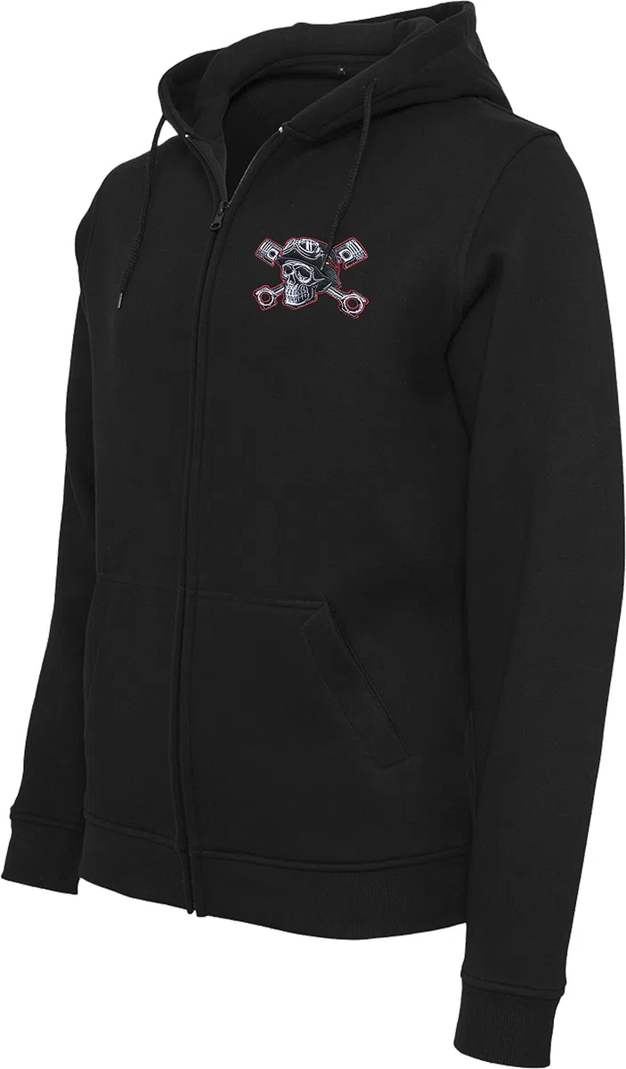 Baddery Sudadera con capucha para hombre : Devil Driver – Sudadera Hombre Motocicleta Chaqueta con Capucha – Regalo Motociclista – Chaqueta Motocicleta Hombre