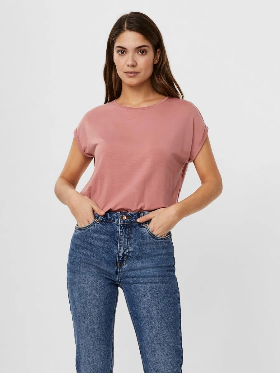 VERO MODA Vmmaxi My SS Soft U-Neck Noos Camiseta para Mujer