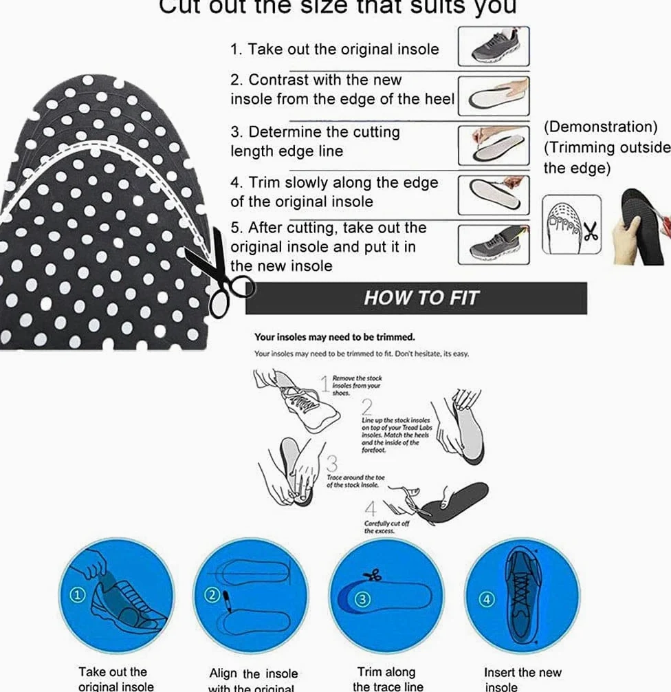 Punto de presión reflexología zapato inserto con masaje antifatiga, plantillas magnéticas con acupresión para hombres y mujeres