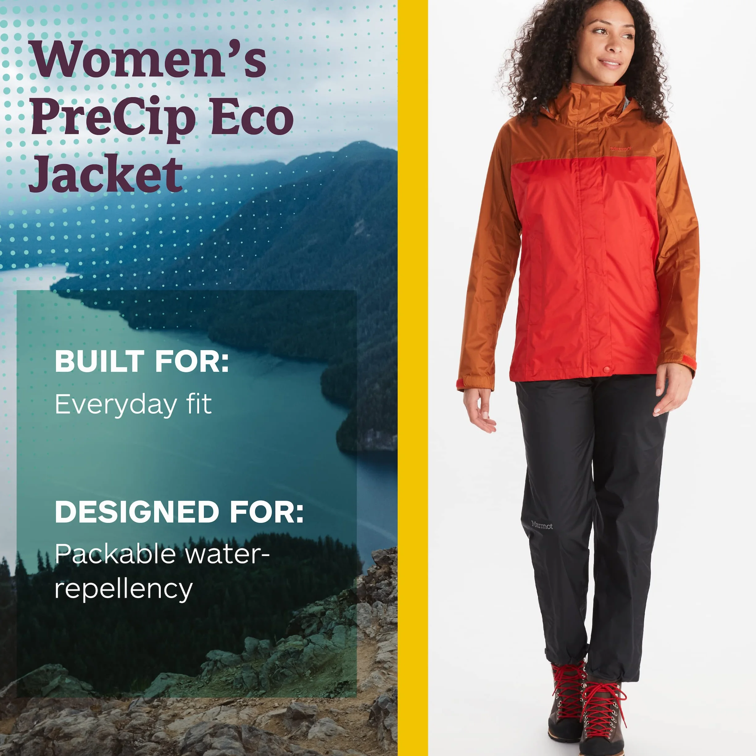 Marmot PreCip Chubasquero Ligero Impermeable, Hombre, Impermeable, Cortavientos y Transpirable