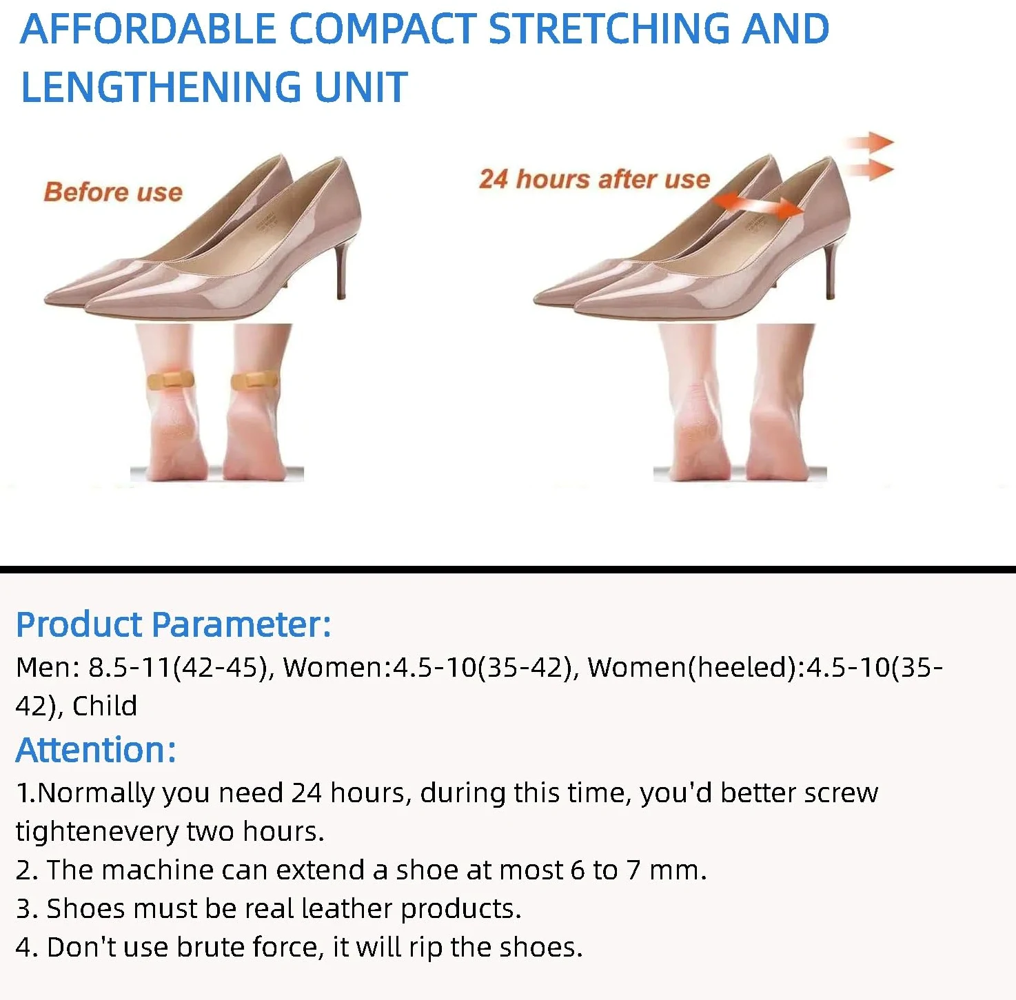 Estirador de zapatos de metal de 2 vías, expansor profesional de botas, máquina moldeadora de zapatos, ensanchador para hombres y mujeres, zapatos ajustados elásticos, alivia el dolor