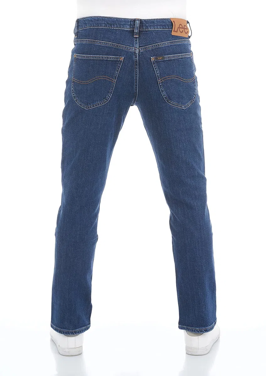 Lee Brooklyn Straight Vaqueros Para Hombre, Dark Stonewash, 34W / 32L