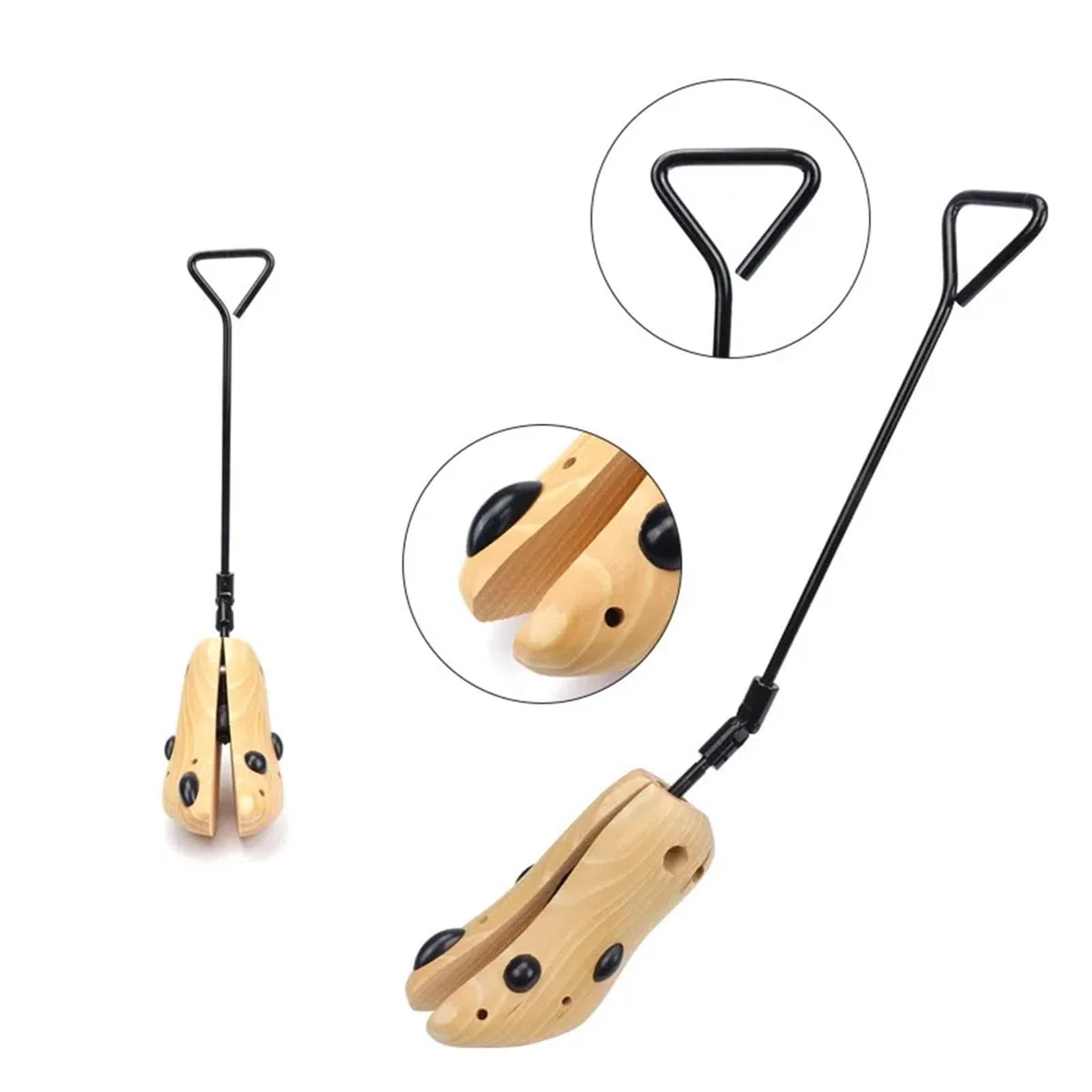 Zapatos elásticos for mujer, botas de árbol que mantienen la forma, expansor ancho madera, calzado extensor estiramiento, 1 Uds