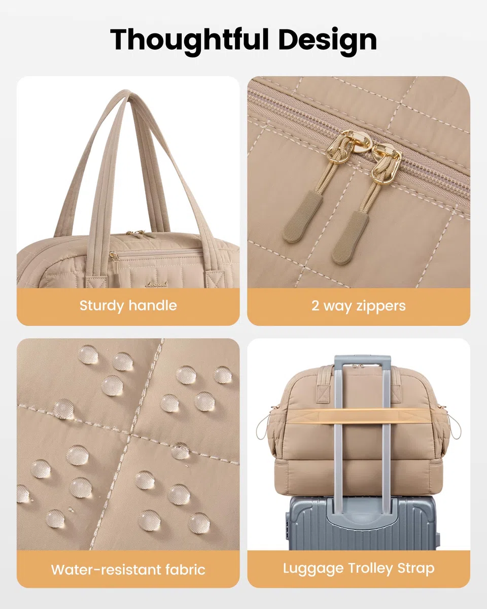 LOVEVOOK Bolsa de viaje para mujer, ligera, para el fin de semana, para nacimiento, bolsa de deporte, bolsa de viaje con compartimento para zapatos y compartimento húmedo, bolsa de equipaje de mano
