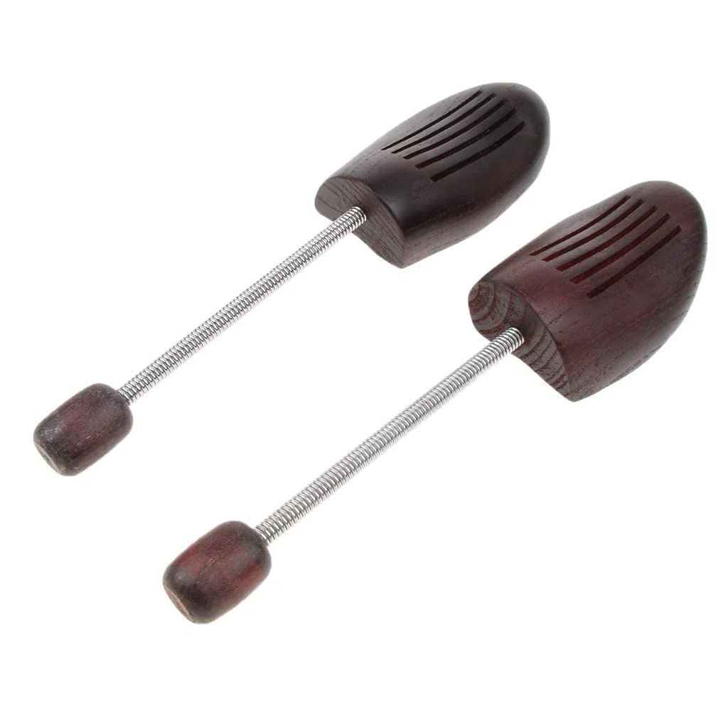 Camillas para Zapatos, Hormas de Madera expansor Unisex marrón 2 uds(Men)