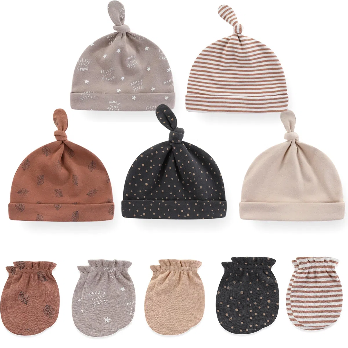 Ruliby - Juego de regalo de ropa de algodón para recién nacidos, unisex, ropa y accesorios esenciales para recién nacidos, artículos esenciales para recién nacidos