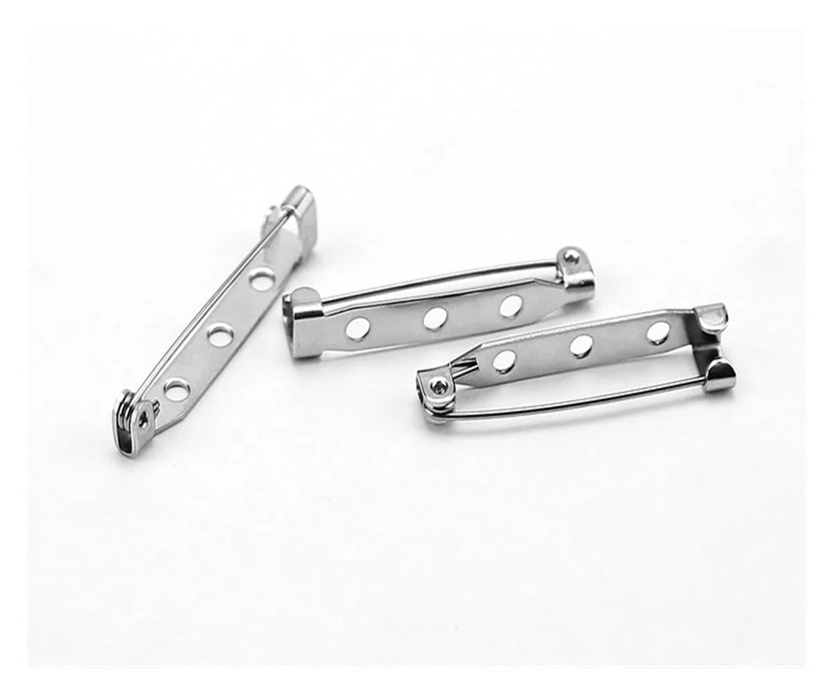 30 broches de Acero Inoxidable for joyería DIY | Pasadores de base de cierre de metal 14 mm 17 mm 19 mm 25 mm 37 mm