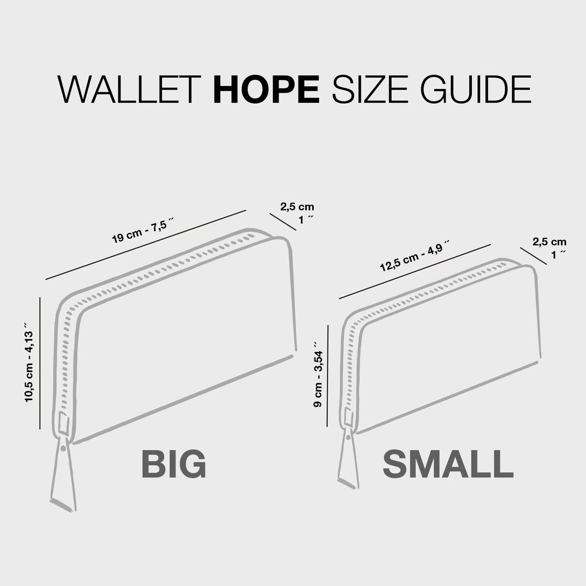 CRUSH - Billetera de piel hecha a mano para mujeres. Monedero de piel suave. Hope.